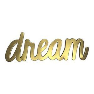 Brand New ~ Morgan Home Collection Gold 'Dream' Wall Sign